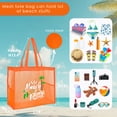 thumbnail image 3 of Large Capacity Fine Mesh Beach Tote Bag with Funny pattern, Sand Proof Nylon Handbag Side Pockets For Pool Seaside Travel Swimming, 3 of 7