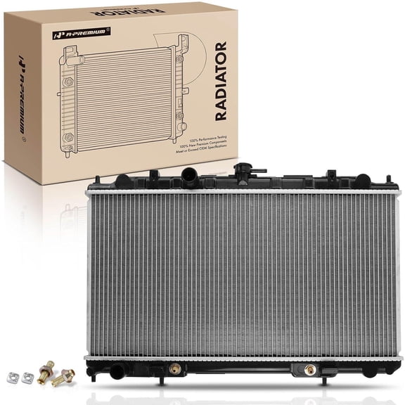 A-Premium Engine Coolant Radiator with Transmission Oil Cooler Compatible with Nissan Sentra 2002-2006 L4 2.5L, Automatic Transmission, Replace# 214604Z700