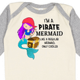 thumbnail image 4 of Inktastic I'm a Pirate Mermaid-like a regular mermaid, only cooler Boys or Girls Long Sleeve Baby Bodysuit, 4 of 5