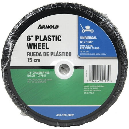 Arnold MTD 490-320-0002 6-inch Diamon Tread Plastic Tires/Wheels, Pack of 4, 225/50R16 92S