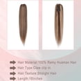 thumbnail image 5 of MY-LADY 100% Remy Real Human Hair Clip in Ponytail Extension Claw 18inch Hair Extensions Straight Hairpiece Long Straight Pony Tail Hair Hairpiece #4P27 Medium Brown & Dark Blonde, 5 of 8