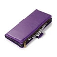 thumbnail image 5 of Allytech Galaxy Note 10+ Case, Note 10 Plus Case,PU Leather Zipper Wallet Case 9 Cards Holder Hand Wrist Strap Stand Shockproof Protective Flip Case Cover for Samsung Galaxy Note 10 Plus 6.8" -Purple, 5 of 8