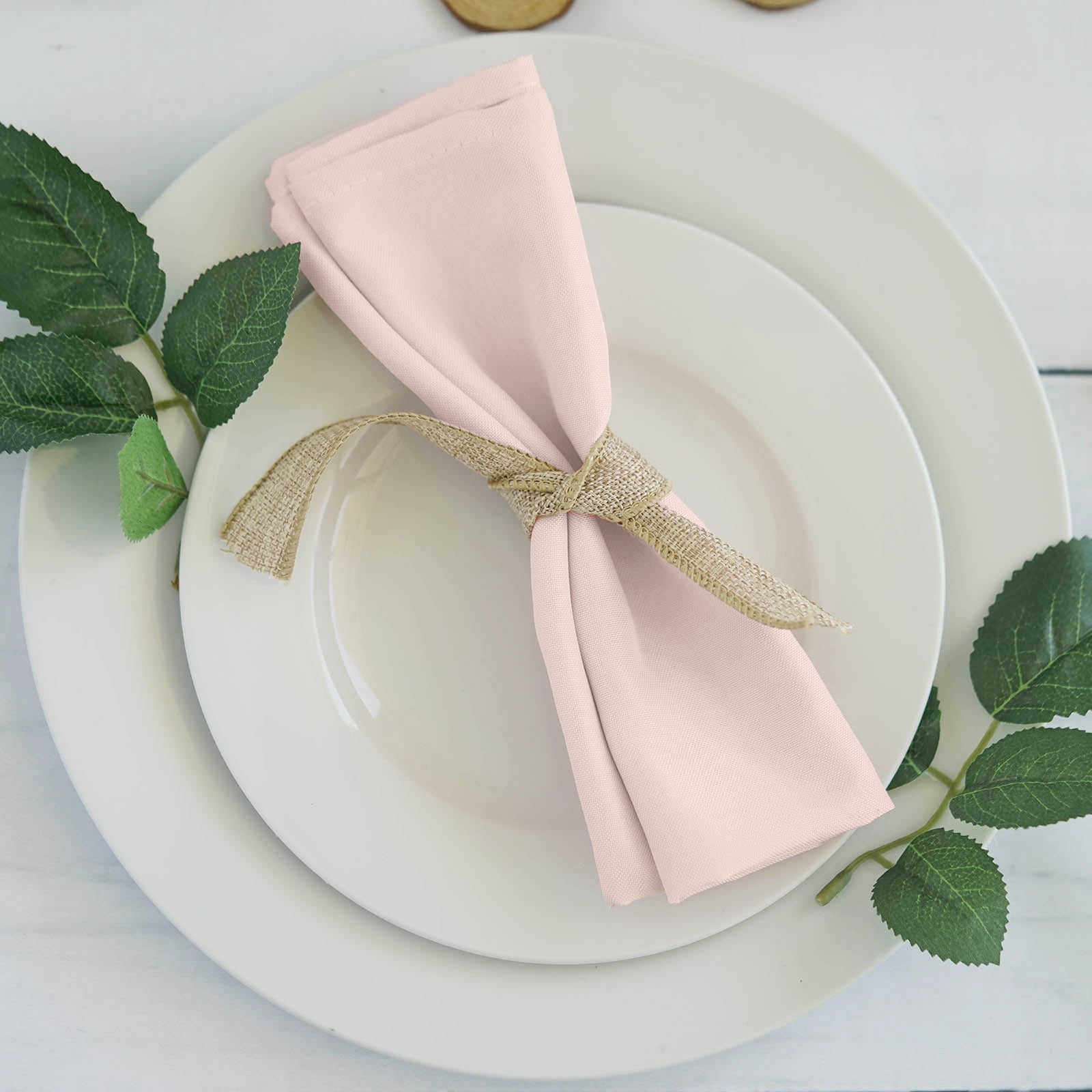 Efavormart 5 Pack | Blush / Rose Gold Seamless Cloth Dinner Napkins ...