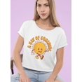 thumbnail image 2 of Funny Sun A Ray Of Sunshine Crop Tee Women's -SelectDesign Designs, 2 of 4