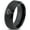 Black Bevel Tungsten, variant on Tungsten Bicycle Chain Gear Heart Band Ring 8mm Men Women Comfort Fit Black Dome Polished