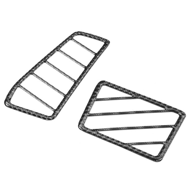 Pegatinas para salidas de aire laterales, 2 piezas de cubiertas de ventilación laterales de fibra de carbono, decoración interior de coche de alto rendimiento