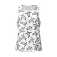 thumbnail image 4 of Fotbe Hand Drawn Turtle Pattern Men's Quick Dry Workout Tank Top Gym Muscle Tee Fitness Bodybuilding Sleeveless T Shirt Breathable Workout Shirt-4X-Large, 4 of 9