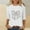 #0010-White, variant on Haivin Womens Plus Size Tops Merry Christmas Shirts for Women 3/4 Sleeve Funny Print Tops Holiday Party Tee Crew Neck Casual Cotton T-Shirts Xmas Gifts