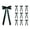 A003- Dark Green, variant on White Velvet Bows with Long Tails, 10-Pack 12.4 Inch, for Christmas Tree and Wreath Decorations