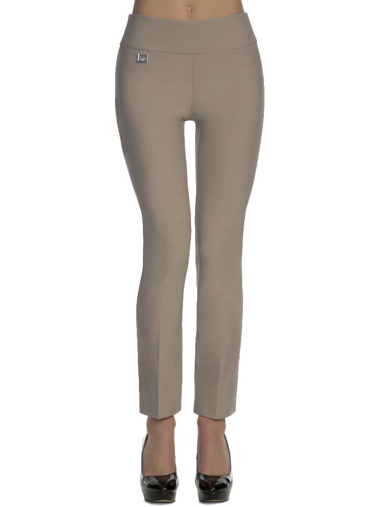 Lisette L Womens Dress Pants Tan Tapered Stretch Ankle 12 Walmart