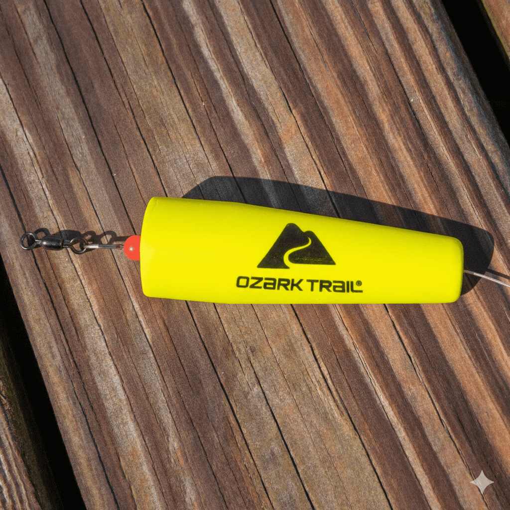 Ozark Trail Popping Cork Fishing Rig 3'' 1/2 oz. - Solid Chartreuse