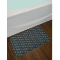 thumbnail image 2 of Tree Bath Mat, Acorn Autumn Scandinavian Minimalistic Pattern, Plush Bathroom Decor Mat with Non Slip Backing, 29.5" X 17.5", Dark Indigo Multicolor, by Ambesonne, 2 of 2