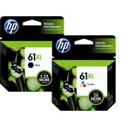 HP 61XL Combo-pack - 2-pack - High Capacity - black, color (cyan, magenta, yellow) - original - ink cartridge - for Deskjet 10XX, 15XX, 2050A J510, 25XX, 35XX; Envy 45XX, 55XX; Officejet 2620, 46XX