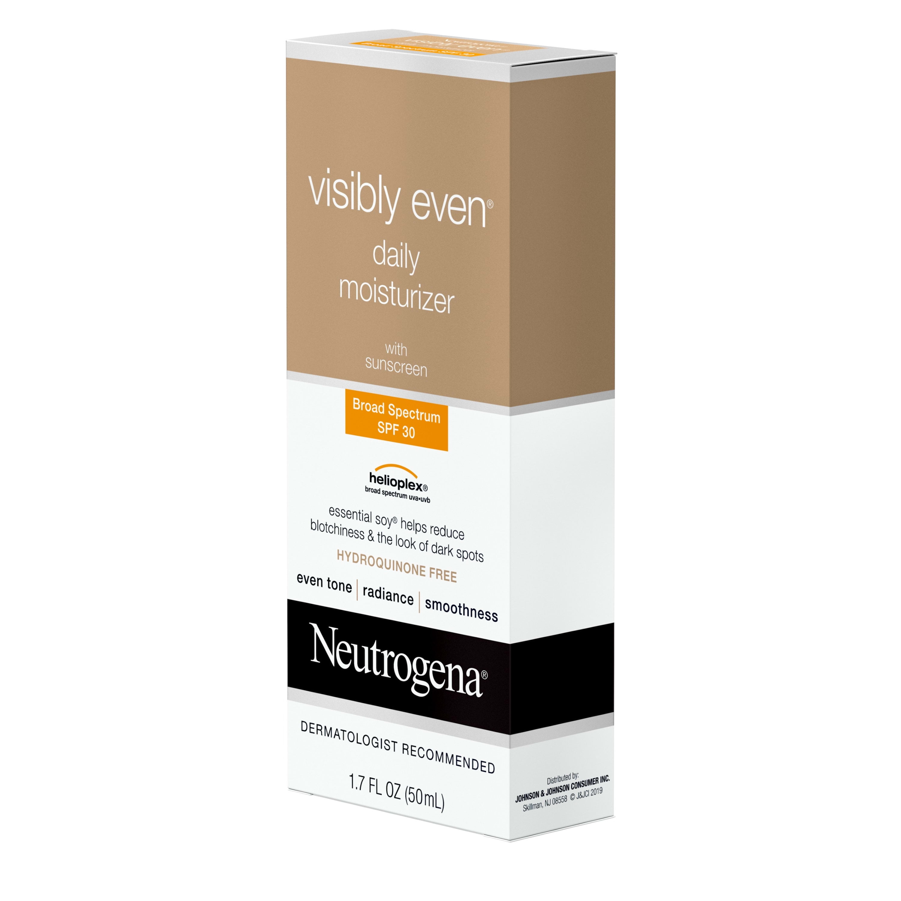 neutrogena visibly even daily facial moisturizer with broad spectrum spf 30 sunscreen
