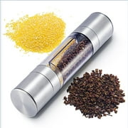 SuoKom Stainless Steel Manual Salt & Pepper Mill Herb & Spice Grinder Shaker Set