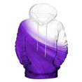 thumbnail image 4 of TFEOQRY Men's Hooded Sweatshirts Light and Shadow Design Printed Pullover Long Sleeve Hooded Tops Sweatshirt Purple, 4 of 6