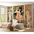 thumbnail image 6 of Tiptophomedecor Abstract Wallpaper Wall Mural - Alphonse Mucha. Women's, 6 of 7