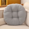 thumbnail image 1 of Cojín de asiento de oficina de lino redondo | Cojín ergonómico de espuma para silla para confort y soporte postural | Taburete de barra engrosado transpirable, ordenador, cojín de escritorio | 40 cm, 1 of 5