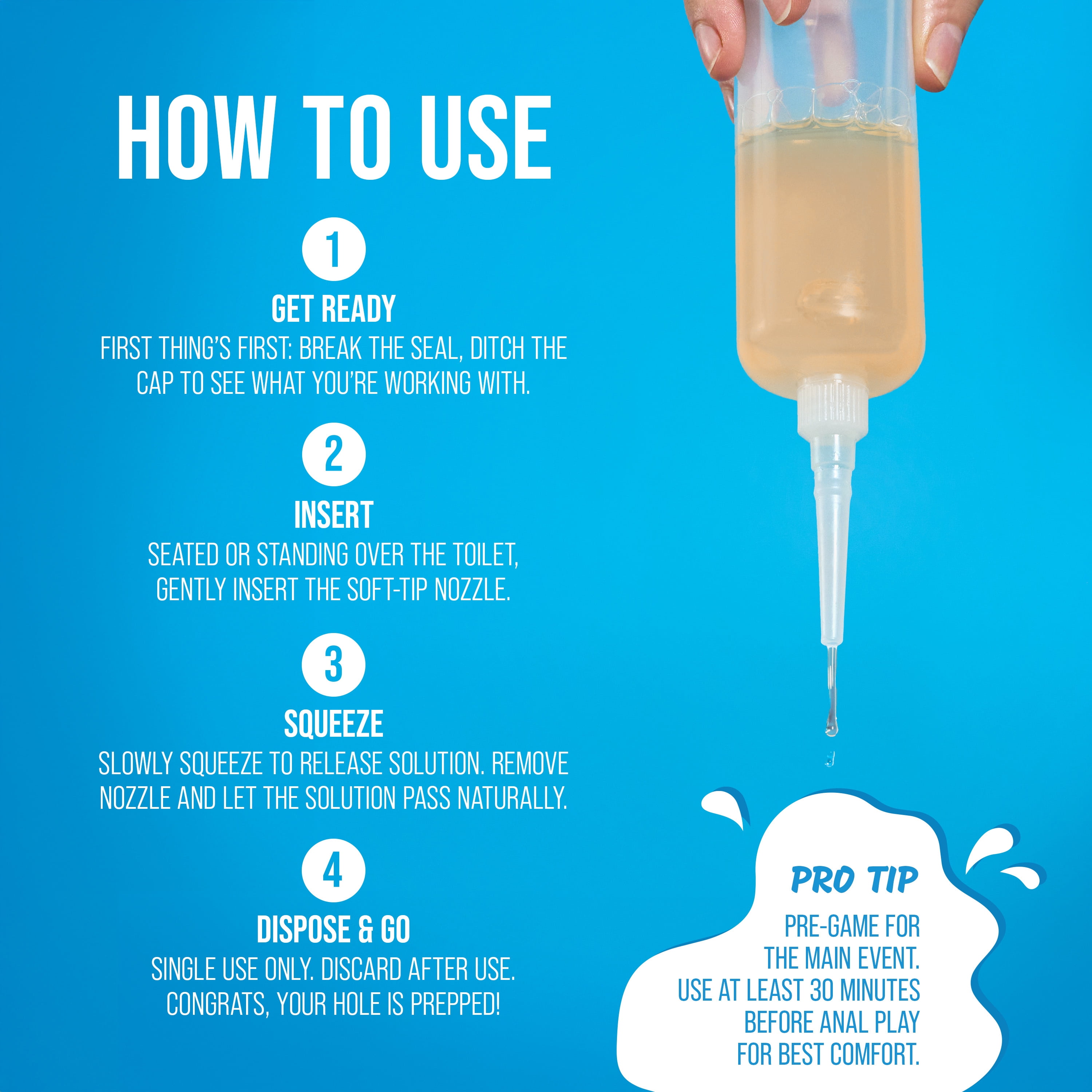 LUBELIFE Anal Douche Isotonic Solution with Aloe