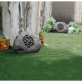 thumbnail image 5 of Alpine Corporation QLP952SLR-GR-2 9" H Solar Bluetooth Rock Speaker Set of 2, Gray, Outdoor Audio, 5 of 5