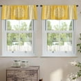 thumbnail image 2 of LALILO Kitchen Curtain Valance Tie Dye Art And Lace Ethnic Rod Pocket Window Curtain 52"x 18" Set of 2, 2 of 5