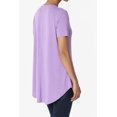 thumbnail image 4 of TheMogan Women's PLUS Basic Crew Neck Round Hem Short Sleeve Draped Jersey Tee, 4 of 6