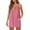 Pink, variant on Dress for Women Mini Dress Sleeveless Spaghetti Strap Sundress with Shorts Summer Workout Romper