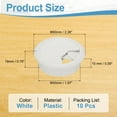thumbnail image 2 of Desk Grommet 2", Plastic Desk Hole Cover Cable Grommet Cord Hole Cover Table Wires Organizer, White 10 Pcs, 2 of 7