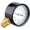 thumbnail image 3 of Water Pressure Gauge, 0-100PSI 1/4'' Well Pump Pool Spa Filter Water Pressure Gauge Brass Socket Connection, 3 of 6