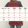 thumbnail image 3 of Camiseta informal de manga corta para mujer, mangas raglán, túnica suelta con abertura lateral Adepaton BST2002921-2, 3 of 5