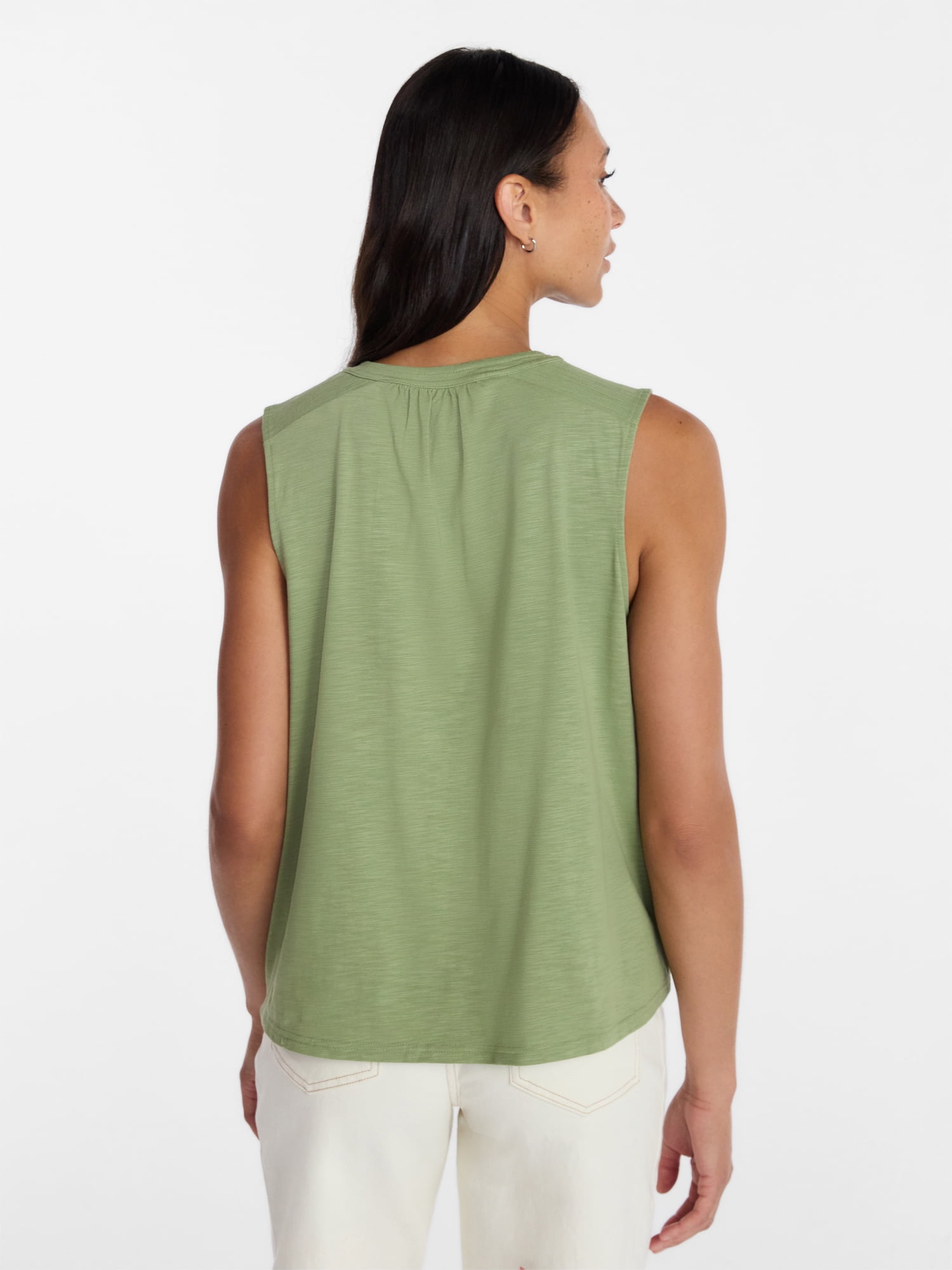 Time and Tru Women’s Tie Front Top, sizes XS-XXXL