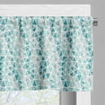 thumbnail image 3 of Ambesonne Teal Green Valance Pack of 2, Pastel Mosaic Triangles, 42"X12", Teal Seafoam and Dusk, 3 of 5