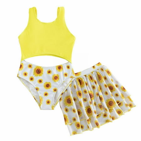 

Girls 2 Piece Swimsuit Princess Cute Quick Dry Triangle Set Vacation Swimming And More Bathing Suit Size 5-7 Years