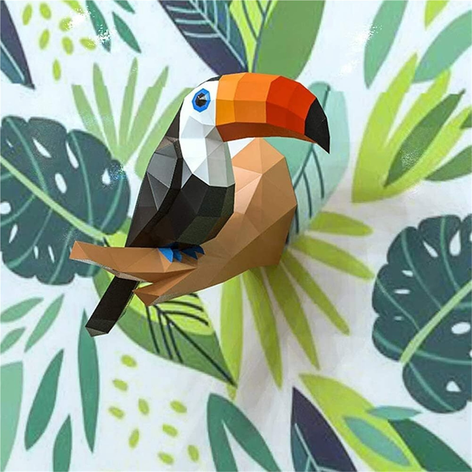 Origami Wall Decoration DIY Wall Paper Trophy DIY Papercraft Cardboard Wall Animal Decoration Paper Statue Decoration