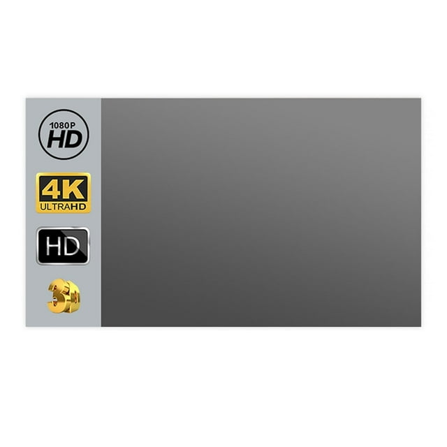 High Brightness Reflective Projector Screen 60 100 130 Inch 16:9 Fabric Cloth Projection Screen for Home Beamer ,Wrinkle-Free