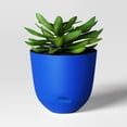 thumbnail image 3 of 8"x8" Square Self-Watering Plastic Planter Pot, Indoor Outdoor Decorative Plant Container for Herbs, Flowers, Succulents, Home Patio Garden, 3 of 4