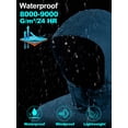 thumbnail image 4 of Camel Crown Packable Men's Rain Jacket Waterproof Shell Jacket Lightweight Raincoat with Hood Windbreaker for Outdoor Hiking Cycling Blue, 4 of 9