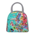 thumbnail image 1 of Lukts Cartoon Map Of Europe Print Portable Lunch Bag, Lunch Bag Picnic Bag - Waterproof, Heat-insulating and Cold-insulating, Suitable for School, Work, 1 of 6