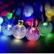 thumbnail image 2 of Guirnalda solar para exteriores, 4,5 m, 30 luces LED de bolas de cristal con 2 modos de iluminación, decoración luminosa compatible con Navidad, árbol, jardín, terraza, 2 of 5