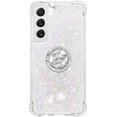 thumbnail image 2 of Glitter Clear Sparkly Bling Case for Samsung Galaxy S23 5G for Women Girls, Flowing Liquid Quicksand Cover with Diamond Ring Holder Case for Samsung Galaxy S23 5G  Colorful, 2 of 7