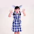 thumbnail image 2 of Conjunto de 3 piezas para niños y adultos, con orejas de lobo, diadema, pajarita y cola, disfraz de fiesta para cosplay, 2 of 7