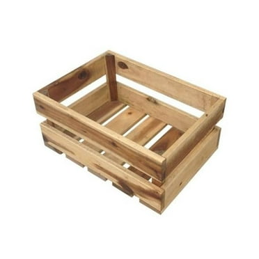 20.5 x 10.25 in. Crate-Style Wood Planter