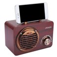 thumbnail image 3 of FT3001 Altavoz Bluetooth Vintage de madera portátil para exteriores caja de altavoz inteligente para ordenador grano de madera rojo, 3 of 8