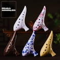 thumbnail image 2 of Beginner Friendly 12 Hole Ceramic Ocarina Compact Construction Suitable for Home Practice and Artistic Performances, 2 of 9