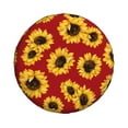 thumbnail image 2 of Balery Sunflowers On Redtire Cover Waterproof Dust-Proof, Universal Spare Wheel Tire Cover For Trailer, Rv, Suv Truck And Vehicle Camper Accessories-16 Inch, 2 of 9