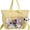 Yellow, variant on SPEKSEE Ita Bag with Insert Canvas messenger bag Ita Tote Bag Clear Window for Pins Shoulder Bag