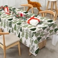 thumbnail image 4 of Christmas Tablecloth Green Xmas Tree Table Cloth Washable Forest Table Cover for Winter Holiday Party Picnic Dining Table Decoration, 60 x 102 Inch, 4 of 6