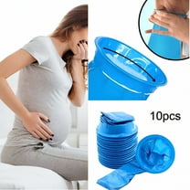 QARUN Emesis Bags, 10 Pack Vomit Bags Barf Bags Vomit Bags Disposable Car Puke Throw Up Nausea Bags for Travel Motion Sickness, Kids, Taxi,1000ml