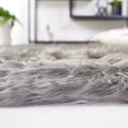 thumbnail image 4 of Safavieh Faux Sheep Skin Lucius Animal Runner Rug, Dark Gray, 2'6" x 8', 4 of 12