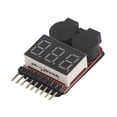 thumbnail image 3 of Probador LED De Batería Lipo RC 1S-8S, Alarma De Bajo Voltaje, Juego De Comprobador De Zumbador Para Accesorio RC, 3 of 6